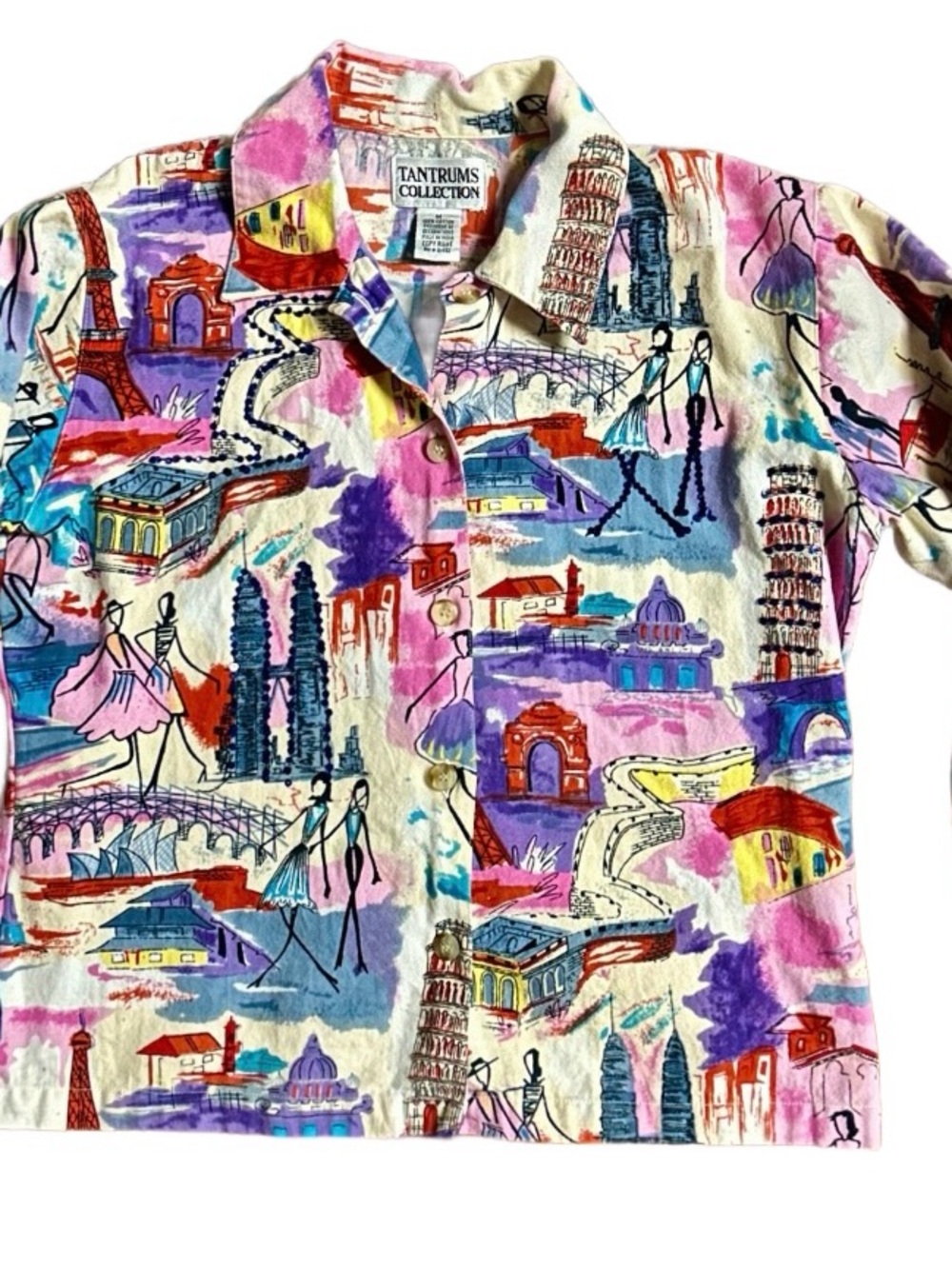 Tantrums Collections ~ Medium ~ Paris City Theme ~ Multi-Colors ~ Sequins Jacket